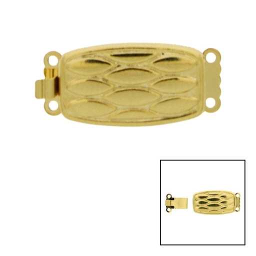 [915290000] Necklace clasp 11x23,5mm 2 strands