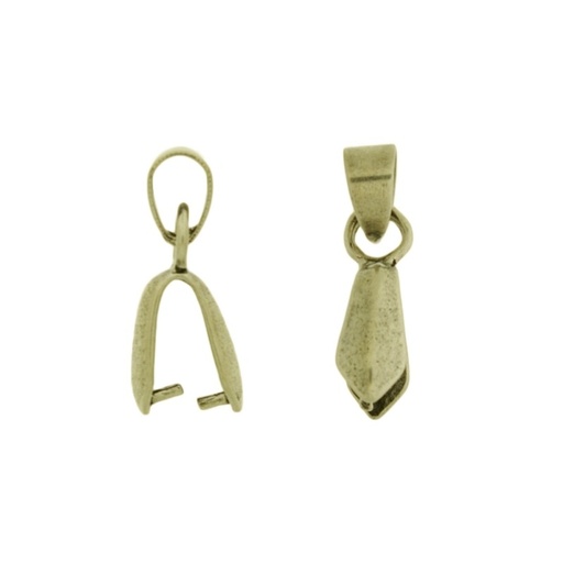 [114372100] Belià¨re pour pendentif 23x5mm pour boule. Passage pour chaîne ou cordon de Ø4mm.