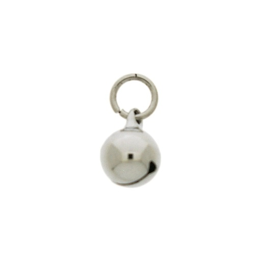 [119081098] Jingle bell Ø 10mm with round jump ring Ø8x wire Ø1,2mm assembled.