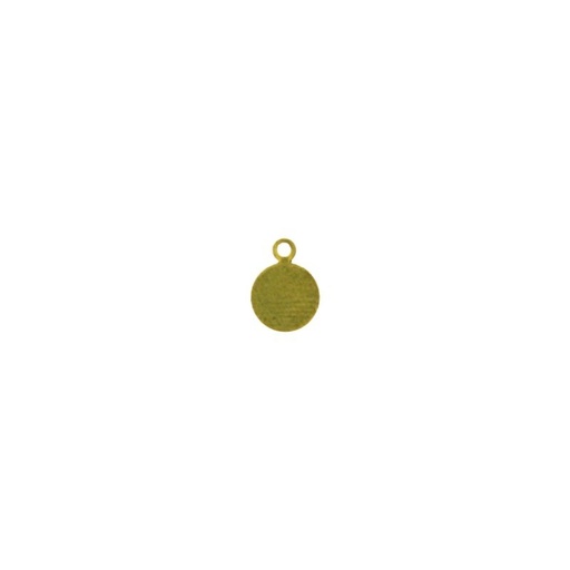 [910760000] Brass disc Ø 7,3mm with jumpring closed