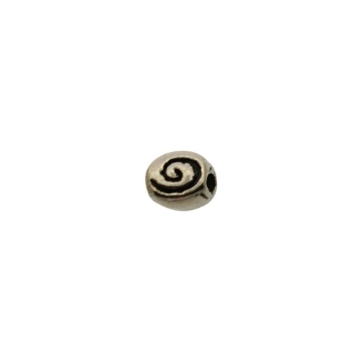 [117680000] Metal bead 7x8mm. Hole Ø 2,5mm