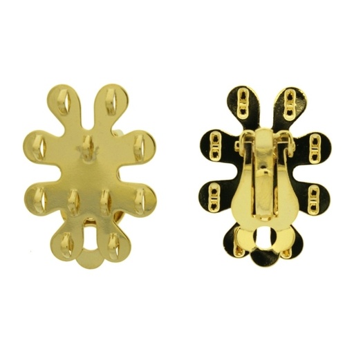 [635390000] Ear clip 26x20mm with rings