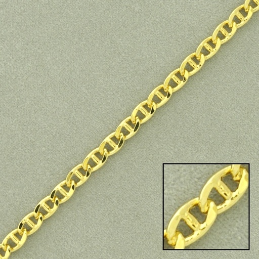 [522850000] Flat link anchor brass chain width 3,8mm