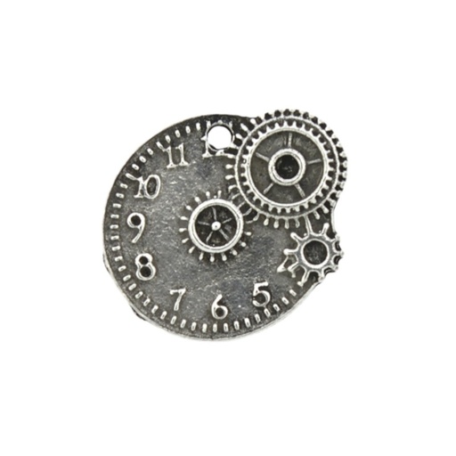 [129090000] Colgante reloj y maquinaria 20x22mm