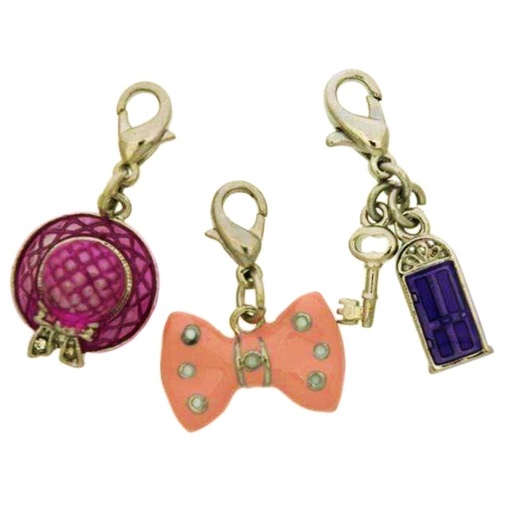 [125011600] Pack 3 enamelled pendants (nickel free)