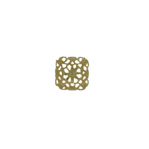 [120870000] Round filigree metal component 15x15mm