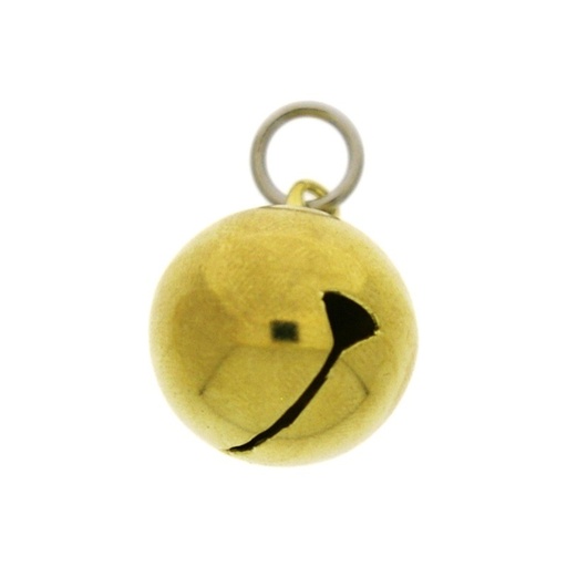 [119092098] Cascabel Ø 20mm montado con anilla redonda Ø9x hiloØ1,4mm