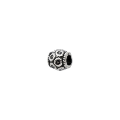 [126630000] Metal bead 6x6mm. Hole Ø 2,5mm