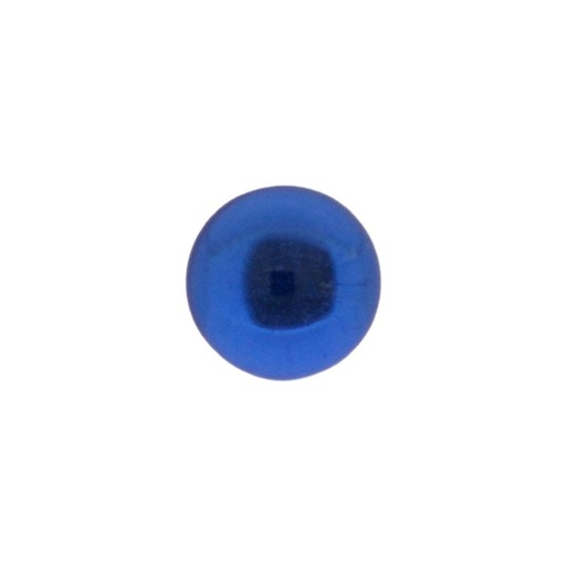 [750150300] Cabochon stone Ø10mm flat base sapphire colour