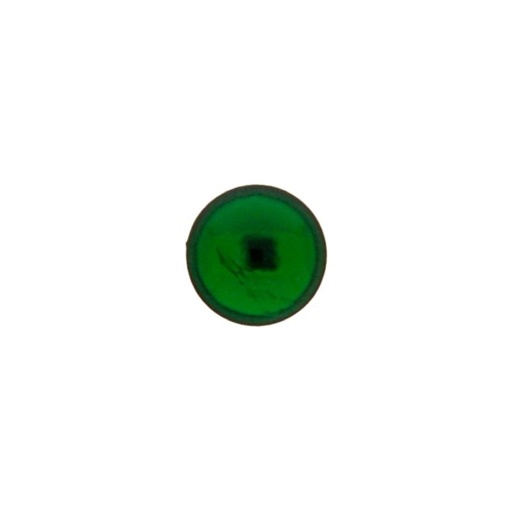 [750470900] Stone cabochon Ø8mm flat base emerald colour