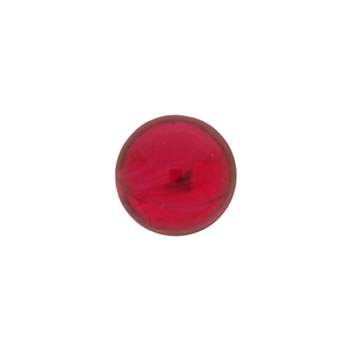 [750481600] Pierre cabochon Ø10mm base plate couleur rubis