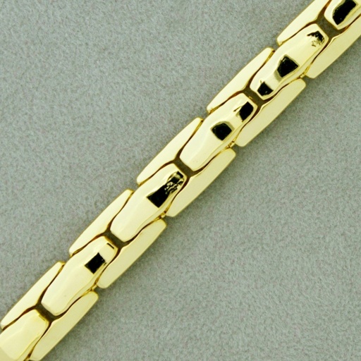 [527660000] Chaîne en laiton platé largeur 8mm