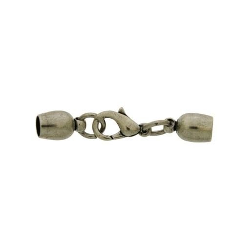 [121049900] Set fermoir mousqueton 12mm + 2 embouts pour cordon Ø 4mm