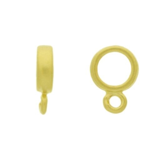 [120390000] Metal bead 12x8,5mm 1 ring. Hole Ø 5mm
