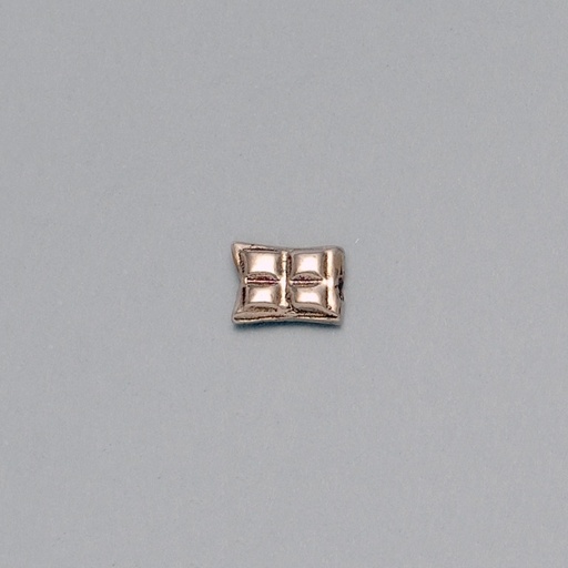 [114730000] Metal bead 7,5x10mm. Hole Ø 1mm