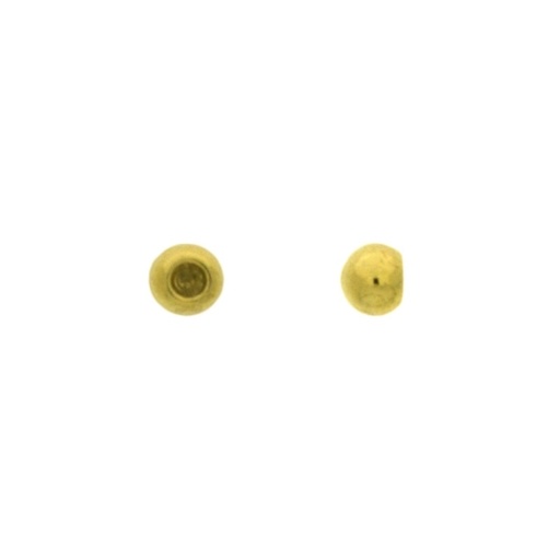 [115890400] Boule embout Ø 4mm 1/2 trou pour cordon Ø 2mm