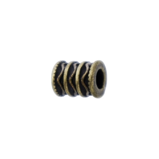 [126710000] Metal bead 7,5x10mm. Hole Ø 4mm