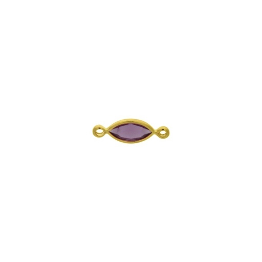 [123021000] Intercalaire navette 10x5mm couleur Améthyste