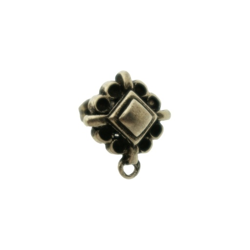 [126170000] Rhombus ear stud 14x14mm to 8 PP14 strass with loop