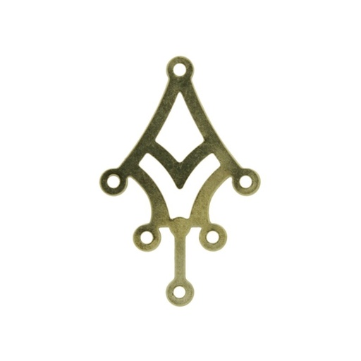 [121200000] Pendentif avec 5 anneaux 36x19mm