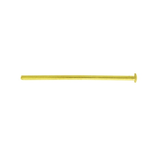 [113270000] Brass bar 40x1,6mm with flat head
