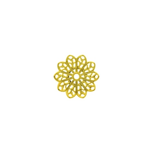 [121290000] Round filigree metal component Ø19mm