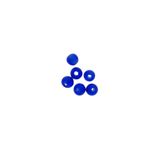 [445030300] Bola de vidrio Ø3mm color azul oscuro. Agujero pasado.