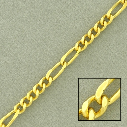 [522480000] Figaro brass chain width 4,4mm