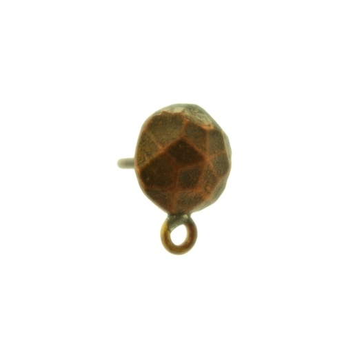 [155220000] Round ear stud Ø 9mm with loop
