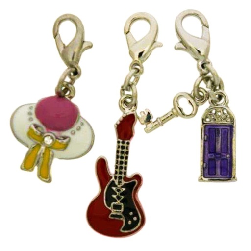 [125010300] Pack 3 enamelled pendants (nickel free)