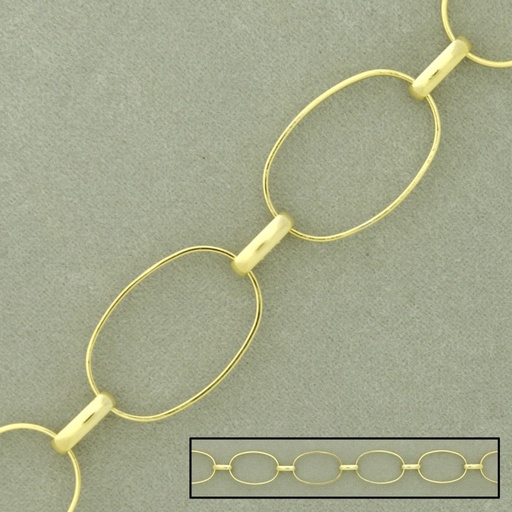 [528980000] Large link brass chain width 12,6mm
