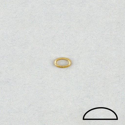 [320200000] Anilla ovalada 6x3,7xØ 1,2mm abierta. Hilo de 1/2 caña.