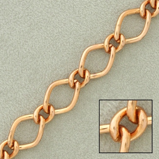 [512440000] Figaro steel chain width 8,5mm