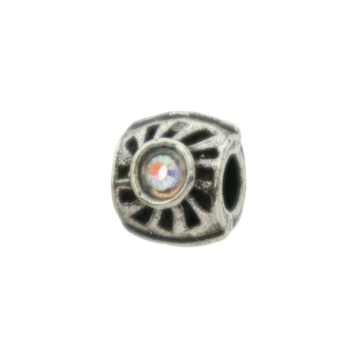 [126500600] Metal bead 11x10mm. Hole Ø 4mm