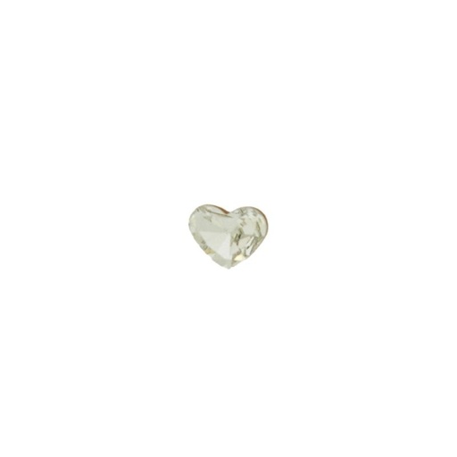 [750380000] Strass forme coeur 6x8mm base conique couleur cristal