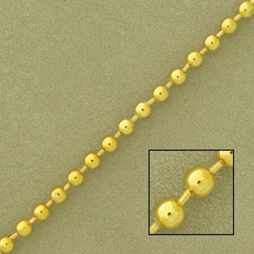 [527200000] Ball brass chain width Ø 3,2mm