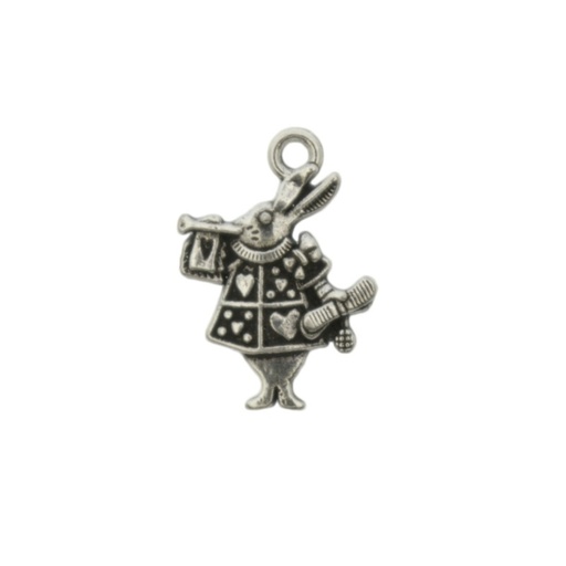 [129040000] Alice rabbit pendant 20x14mm