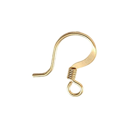 [635490000] Flat fish hook earring 17x14mm.