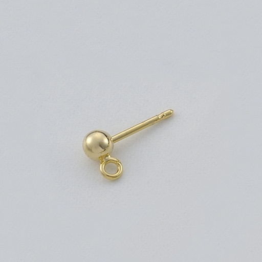 [113420400] Ear stud Ø 4mm ball with loop