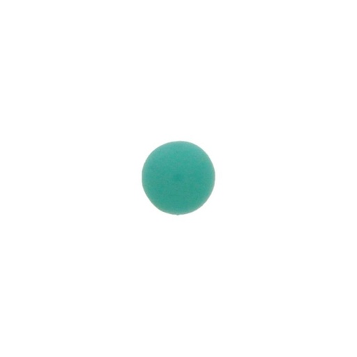 [750140100] Cabochon stone Ø6mm flat base turquoise colour