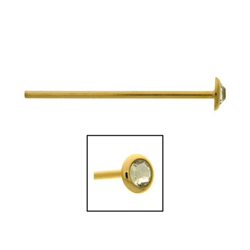[113500600] Brass fastener 41,2x7,0mm for fan with flat back chaton SS20 ref.750782000