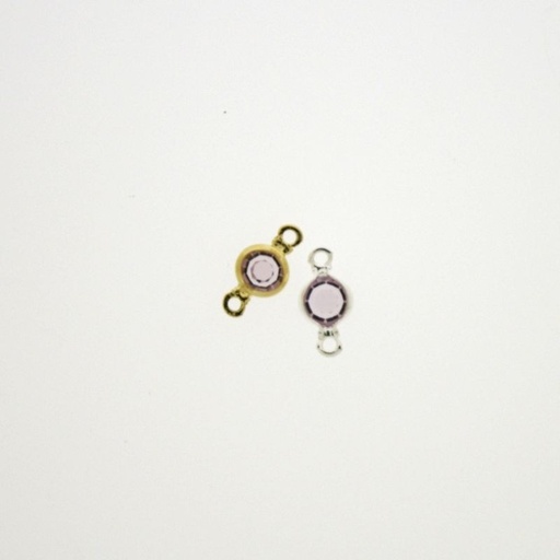[750171100] Round strass diam. 5mm Amethyst light colour. Length 9mm.