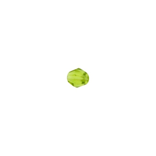 [472021800] Olivine colour tupi Ø5mm faceted. With two holes.