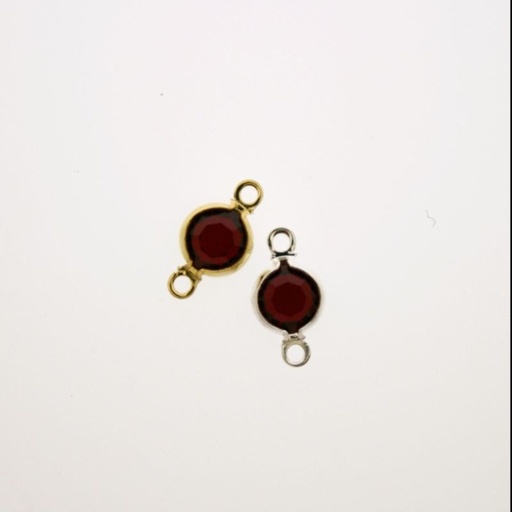 [750181600] Intercalaire ronde diam. 6mm couleur rubis. Longueur 13mm