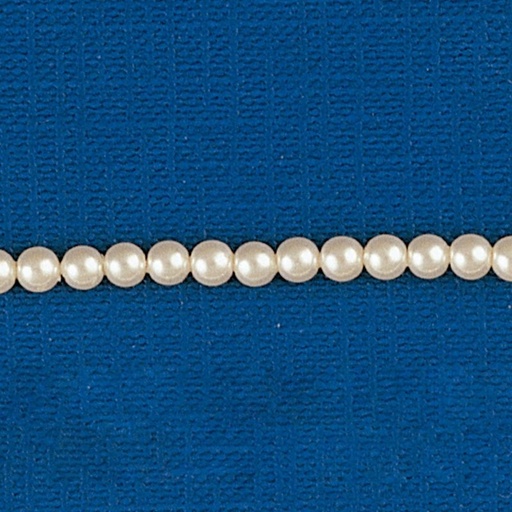 [435360300] Round pearl Ø 3mm 2 holes. Aurora borealis colour.