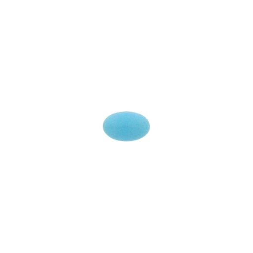 [750070100] Stone oval cabochon 4x6mm flat base turquoise colour