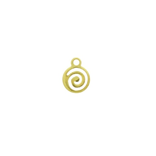 [913570700] Brass pendant 9x7mm