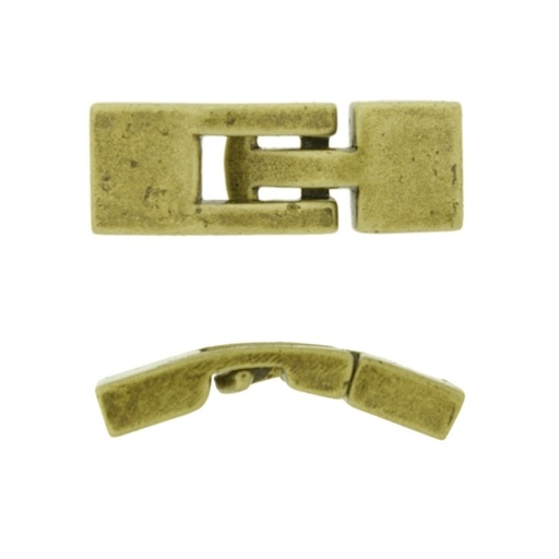 [218481200] Pewter clasp 12,5x35mm to ribbon 10x3mm