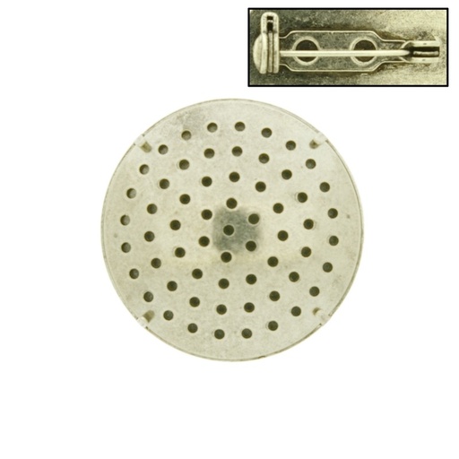 [636152900] Brooch base with metal mesh Ø29mm