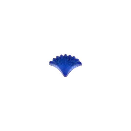 [750650300] Stone shell shapel cabochon 7x9mm flat base sapphire colour